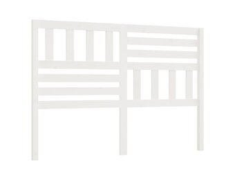 vidaXL Hoofdbord 166x4x100 cm massief grenenhout wit