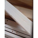 vidaXL Hoofdbord 166x4x100 cm massief grenenhout wit
