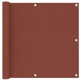 vidaXL Balkonscherm 90x500 cm oxford stof terracotta