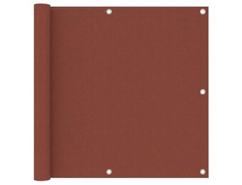 vidaXL Balkonscherm 90x500 cm oxford stof terracotta