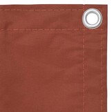 vidaXL Balkonscherm 90x500 cm oxford stof terracotta