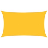 vidaXL Zonnezeil 160 g/m² rechthoekig 5x8 m HDPE geel