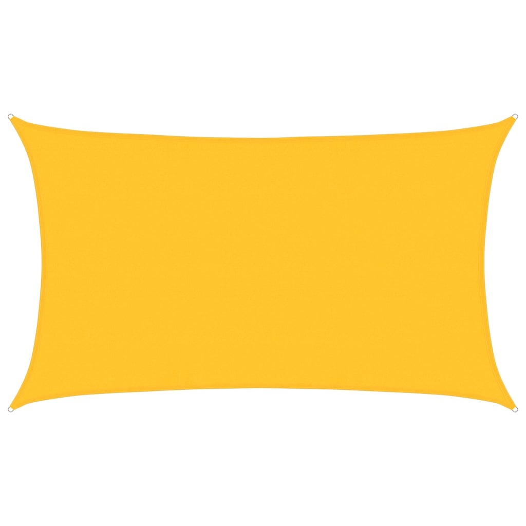 vidaXL Zonnezeil 160 g/m² rechthoekig 5x8 m HDPE geel