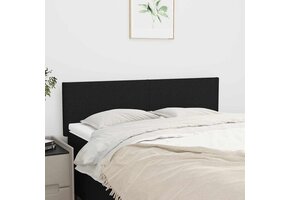 Hoofdbord Stof Zwart 144 cm - 33% Korting