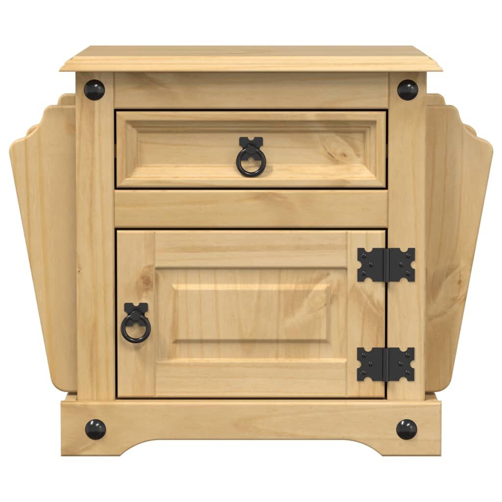 vidaXL Nachtkastje Corona 45x35x47,5 cm massief grenenhout
