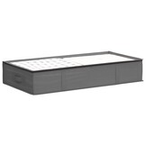 vidaXL Opbergdoos met transparant bovenraam 2 st Nonwoven stof 64,8 L