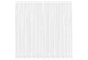 Kantgordijn Wit Polyester 200x400 cm - 48% Korting!