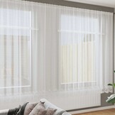 vidaXL Kantgordijn Wit 200 x 400 cm Polyester