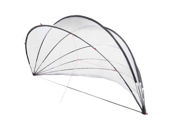 vidaXL Pooldome 592 x 590 x 275 cm PVC Doorzichtig