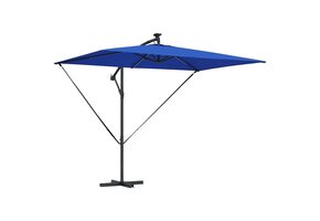 Parasol Azuurblauw Polyester & Aluminium - 53% Korting