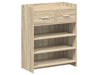 vidaXL Schoenenkast 73,5 x 36 x 92 cm Bewerkt hout Sonoma Eiken
