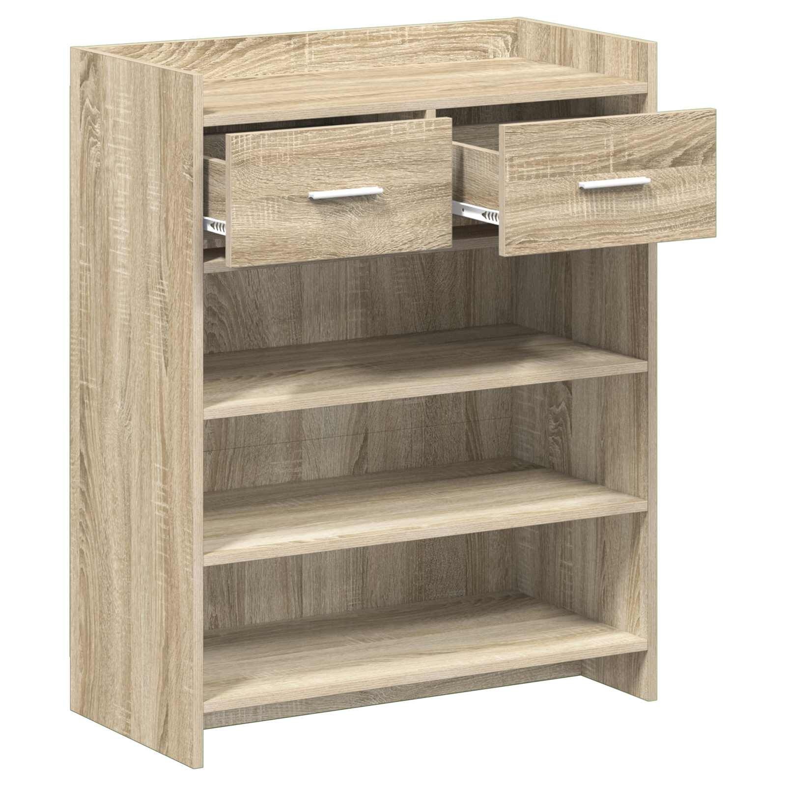 vidaXL Schoenenkast 73,5 x 36 x 92 cm Bewerkt hout Sonoma Eiken