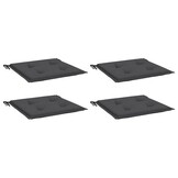 vidaXL Tuinstoelkussens 4 st 40x40x3 cm oxford stof antracietkleurig