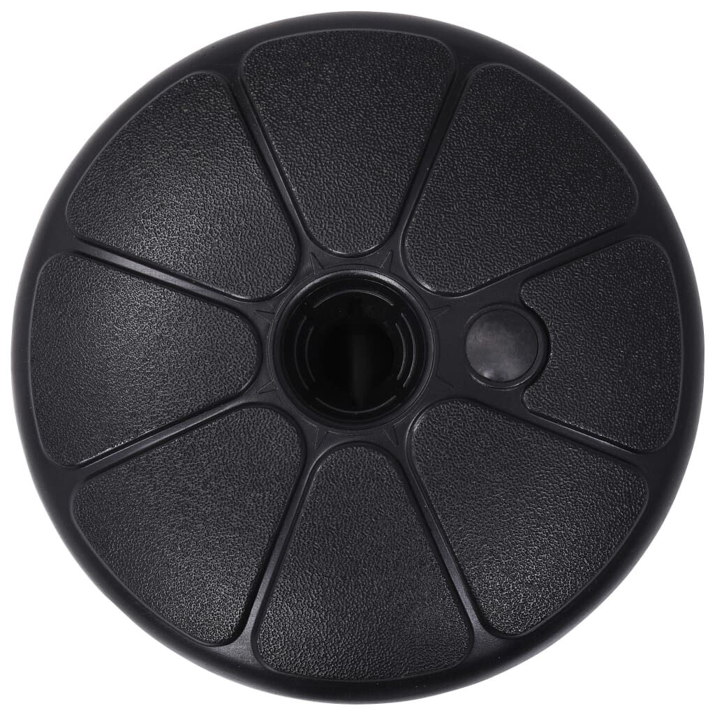 vidaXL Parasolvoet gevuld met zand/water 15 L zwart