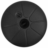 vidaXL Parasolvoet gevuld met zand/water 15 L zwart