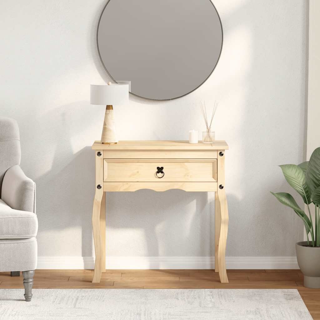 vidaXL Wandtafel Corona 73x35x73 cm massief grenenhout