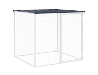 vidaXL Kippenhok met dak 103x98x90 cm gegalvaniseerd staal antraciet
