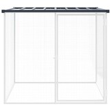 vidaXL Kippenhok met dak 103x98x90 cm gegalvaniseerd staal antraciet