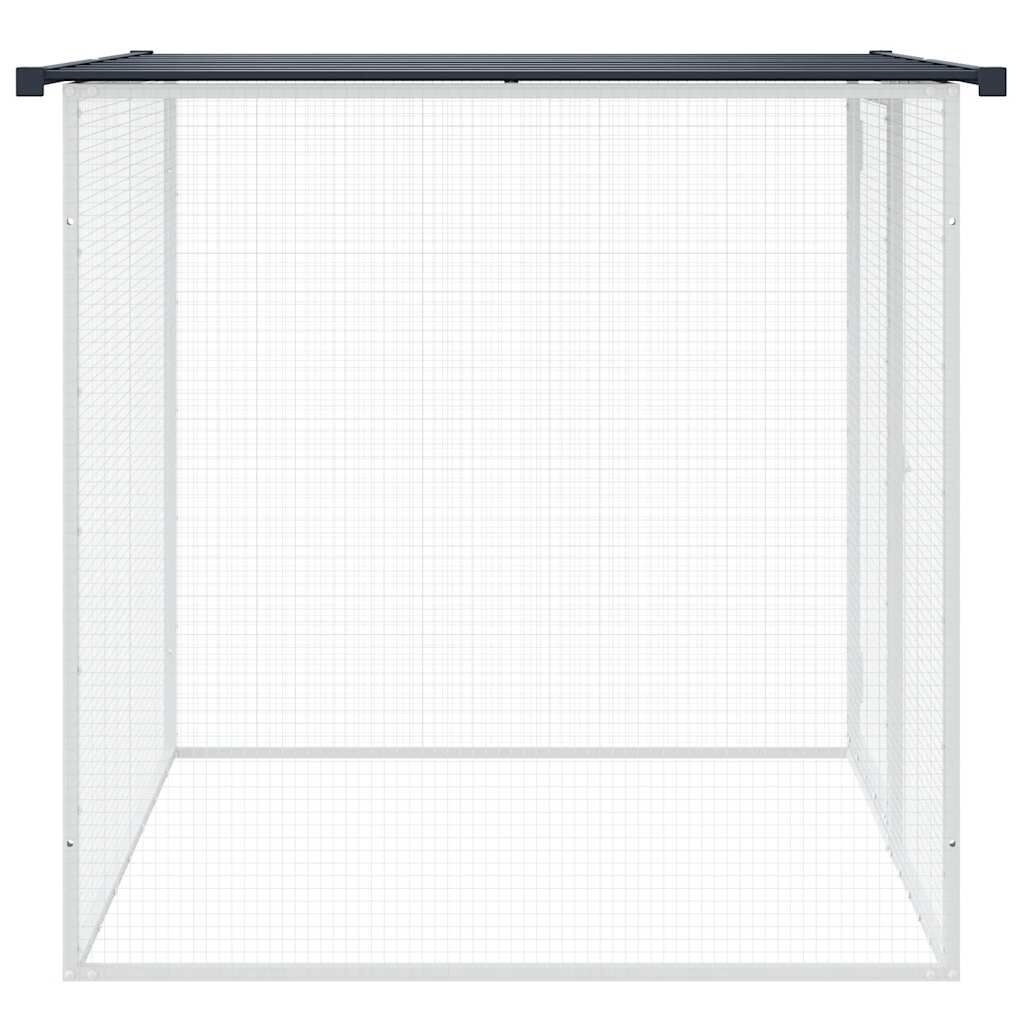 vidaXL Kippenhok met dak 103x98x90 cm gegalvaniseerd staal antraciet