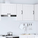vidaXL Keukenbovenkast Lucca bewerkt hout wit
