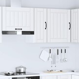 vidaXL Keukenbovenkast Lucca bewerkt hout wit