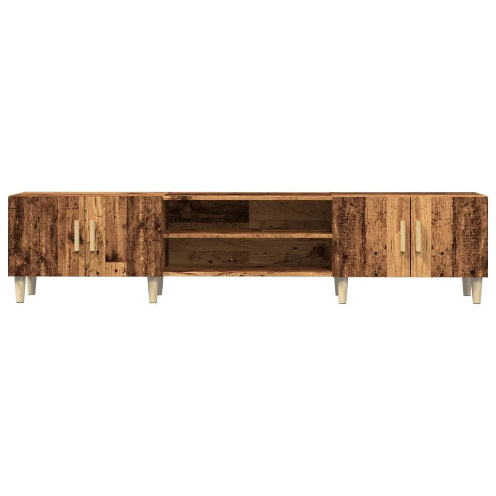 vidaXL Tv-meubel 180x31,5x40 cm bewerkt hout oud houtkleurig