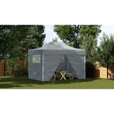 vidaXL Vouwtent pop-up met 4 zijwanden 3x4,5 m antraciet