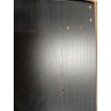 vidaXL Boekenkast/kamerscherm 80x30x135,5 cm massief grenenhout zwart