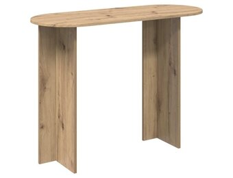 vidaXL Wandtafel Artisanaal eiken 100 x 39,5 x 75 cm Bewerkt hout