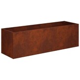 vidaXL Plantenbak Roestkleurig 80 x 30 x 30 cm weervast staal