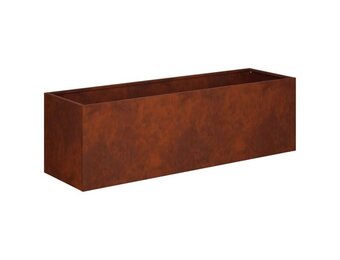 vidaXL Plantenbak Roestkleurig 80 x 30 x 30 cm weervast staal