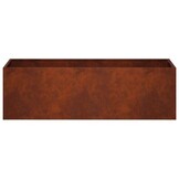 vidaXL Plantenbak Roestkleurig 80 x 30 x 30 cm weervast staal