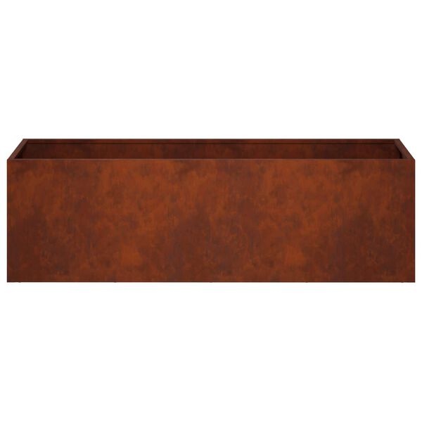 vidaXL Plantenbak Roestkleurig 80 x 30 x 30 cm weervast staal
