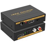 HDMI Audio Extractor 4K 30Hz Zwart | Optisch & 3.5mm RCA | 31% Korting