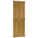 vidaXL Schuifdeur CORONA 80 x 210 cm Massief grenenhout HoningBruin