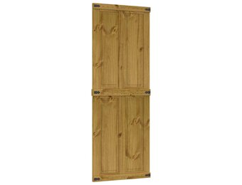 vidaXL Schuifdeur CORONA 80 x 210 cm Massief grenenhout HoningBruin
