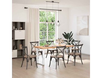 vidaXL Eettafelpoten 2 st U-vormig 70x(72-73) cm staal wit