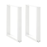 vidaXL Eettafelpoten 2 st U-vormig 70x(72-73) cm staal wit