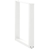 vidaXL Eettafelpoten 2 st U-vormig 70x(72-73) cm staal wit