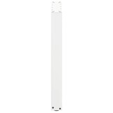 vidaXL Eettafelpoten 2 st U-vormig 70x(72-73) cm staal wit