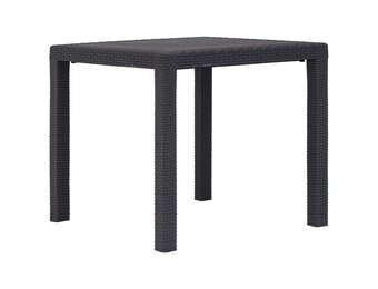 vidaXL Tuintafel 79x79x72 cm rattan-look kunststof bruin