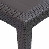 vidaXL Tuintafel 79x79x72 cm rattan-look kunststof bruin