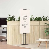 vidaXL Beurs Displays Zwart 30 x 23,5 x 210 cm Staal