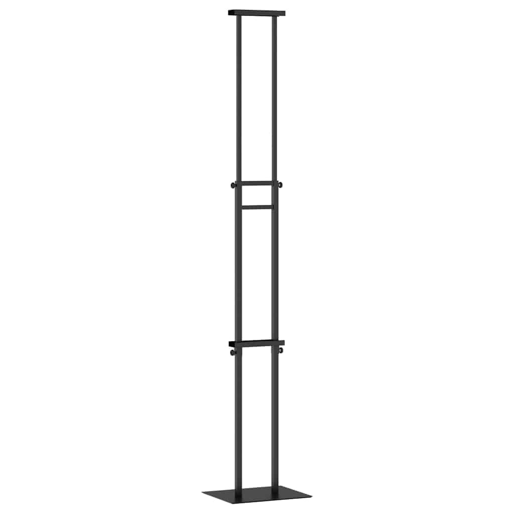 vidaXL Beurs Displays Zwart 30 x 23,5 x 210 cm Staal