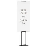 vidaXL Beurs Displays Zwart 30 x 23,5 x 210 cm Staal