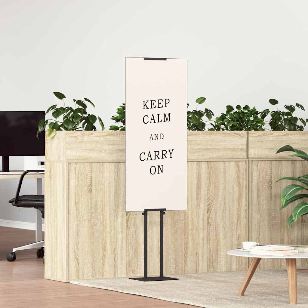 vidaXL Beurs Displays Zwart 30 x 23,5 x 210 cm Staal