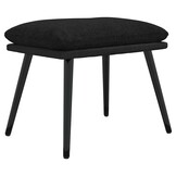 vidaXL Voetenbank 45x29,5x35 cm stof en kunstleer zwart