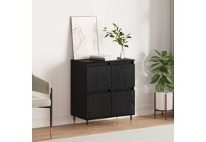 Dressoir Zwart Eiken 60x35x70cm - Nu met 34% Korting!