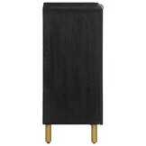 vidaXL Dressoir 60x33x75 cm bewerkt hout zwart