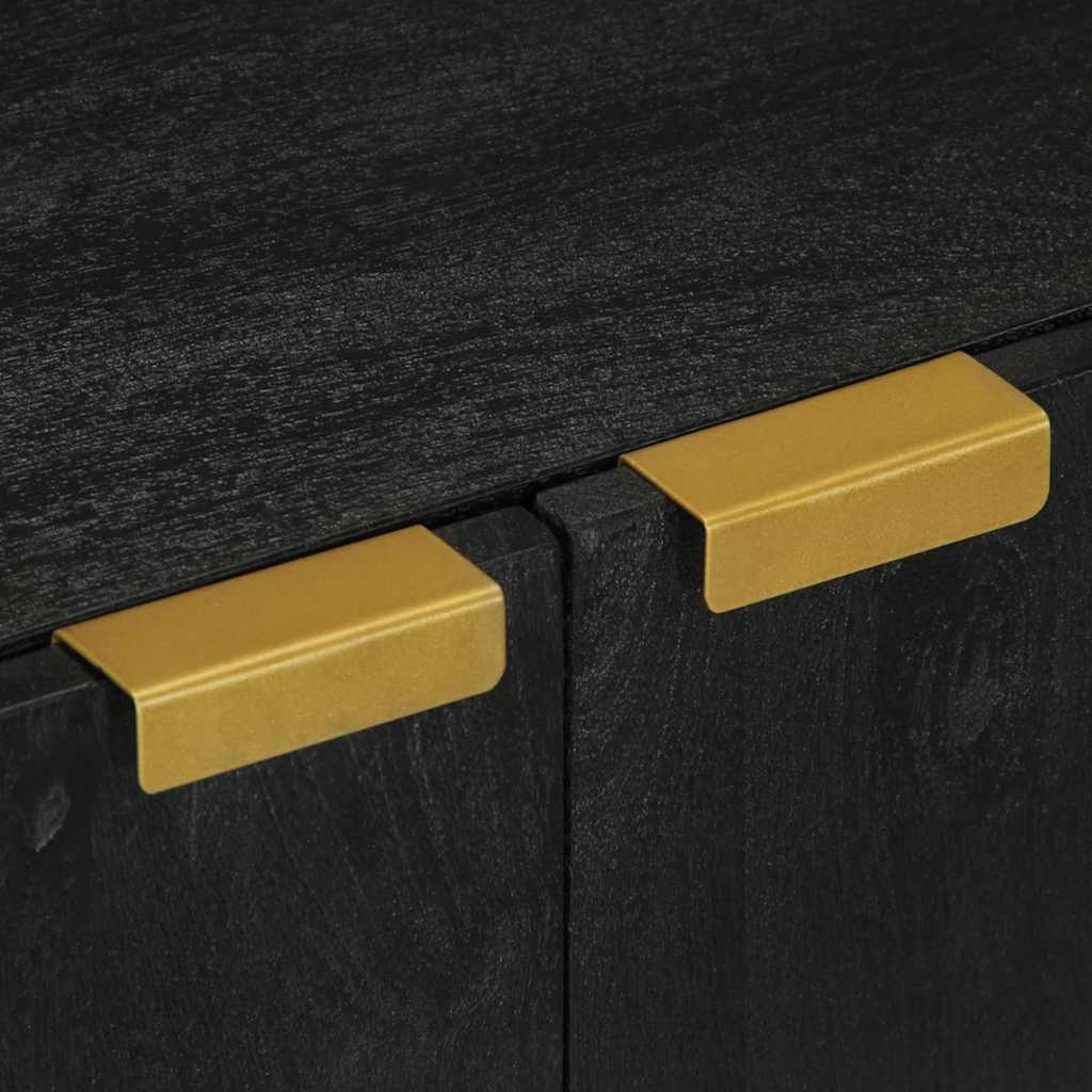 vidaXL Dressoir 60x33x75 cm bewerkt hout zwart